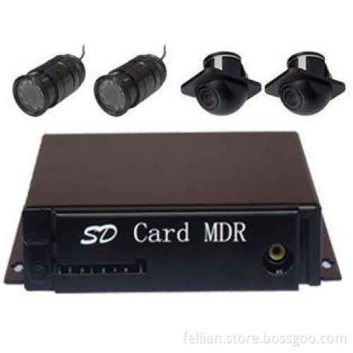 4 CH 64GB SD CARD H.264 PAL/ NTSC Mobile Car DVR With GPS
